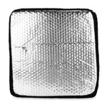 Camco Roof Vent Insulation, For 14 in x 14 in Vents, 2-3/4 in Foam With Reflective Backing And Synthetic Fleece Layer, Black - 45196