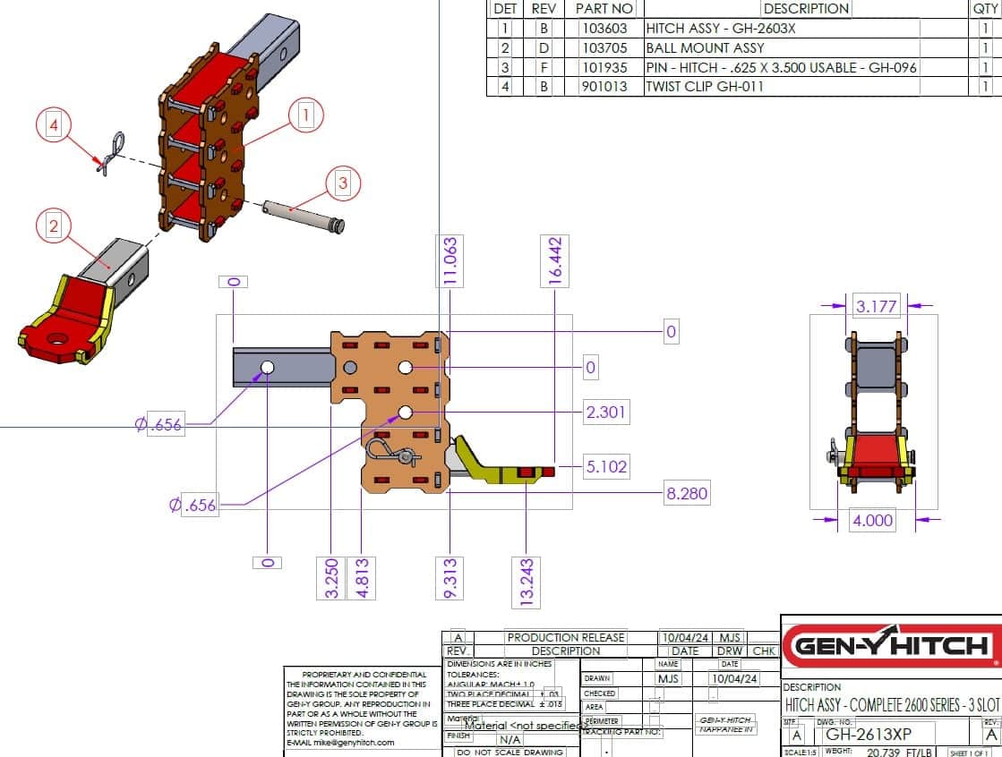 GEN-Y Hitch Adjustable Ball Mounts GH-2613XP product image 4