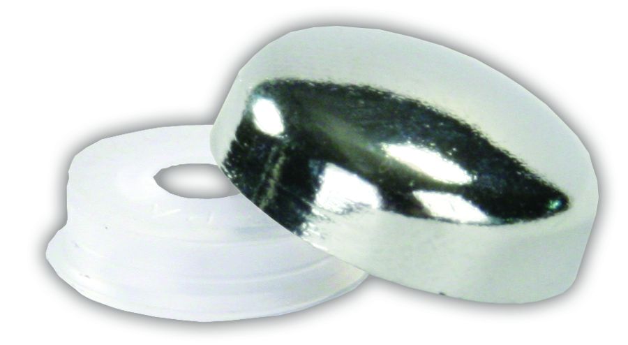 JR Products Screw Cover, Chrome, Set Of 14 - 20405