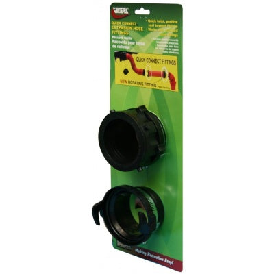 Valterra Sewer Hose Connector, With 2 Clamps, Black - F02-2029VP