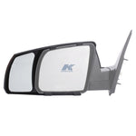 K-Source Exterior Towing Mirror, 3-1/2 in x 5-1/2 in, Extends 3-1/2 in, Black, Set of 2 - 81300