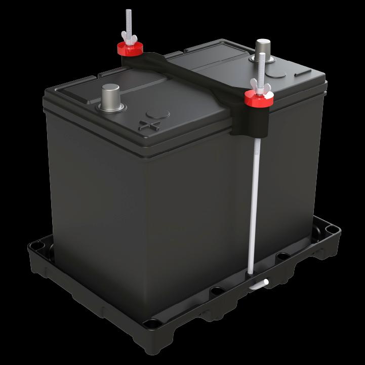 NOCO Battery Tray, For Use With Group 27 Batteries, 12-13/16 in Length x 6-15/16 in Width Inside Dimensions, Black - BT27