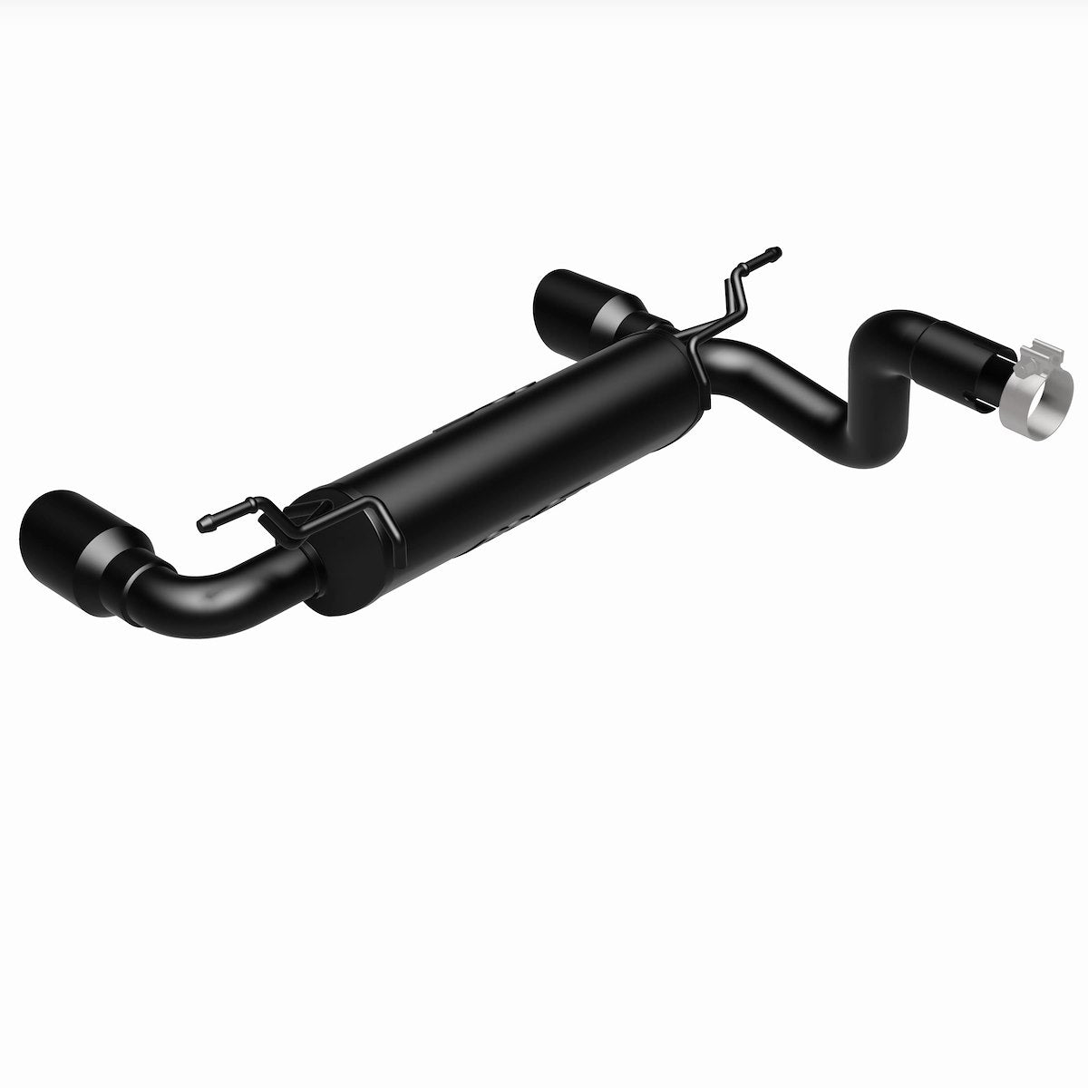 MagnaFlow Exhaust System Kit, MF Series Axle Back System, Black Stainless Steel, Black Steel Tips - 19388