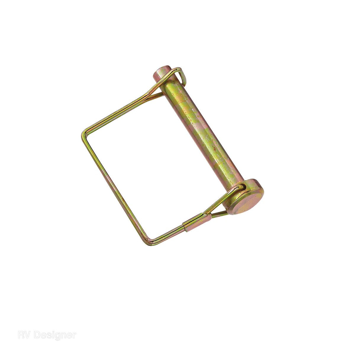 RV Designer Trailer Coupler Safety Pin Clip, 3/8 in Diameter x 2-1/4 in Usable Length, Steel - H426