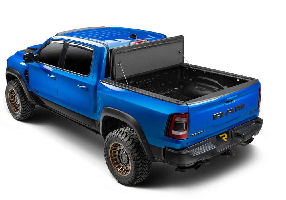Extang Tonneau Cover, 2 Folds/3 Panels, Textured Powder Coated Matte Black, Aluminum - 80456