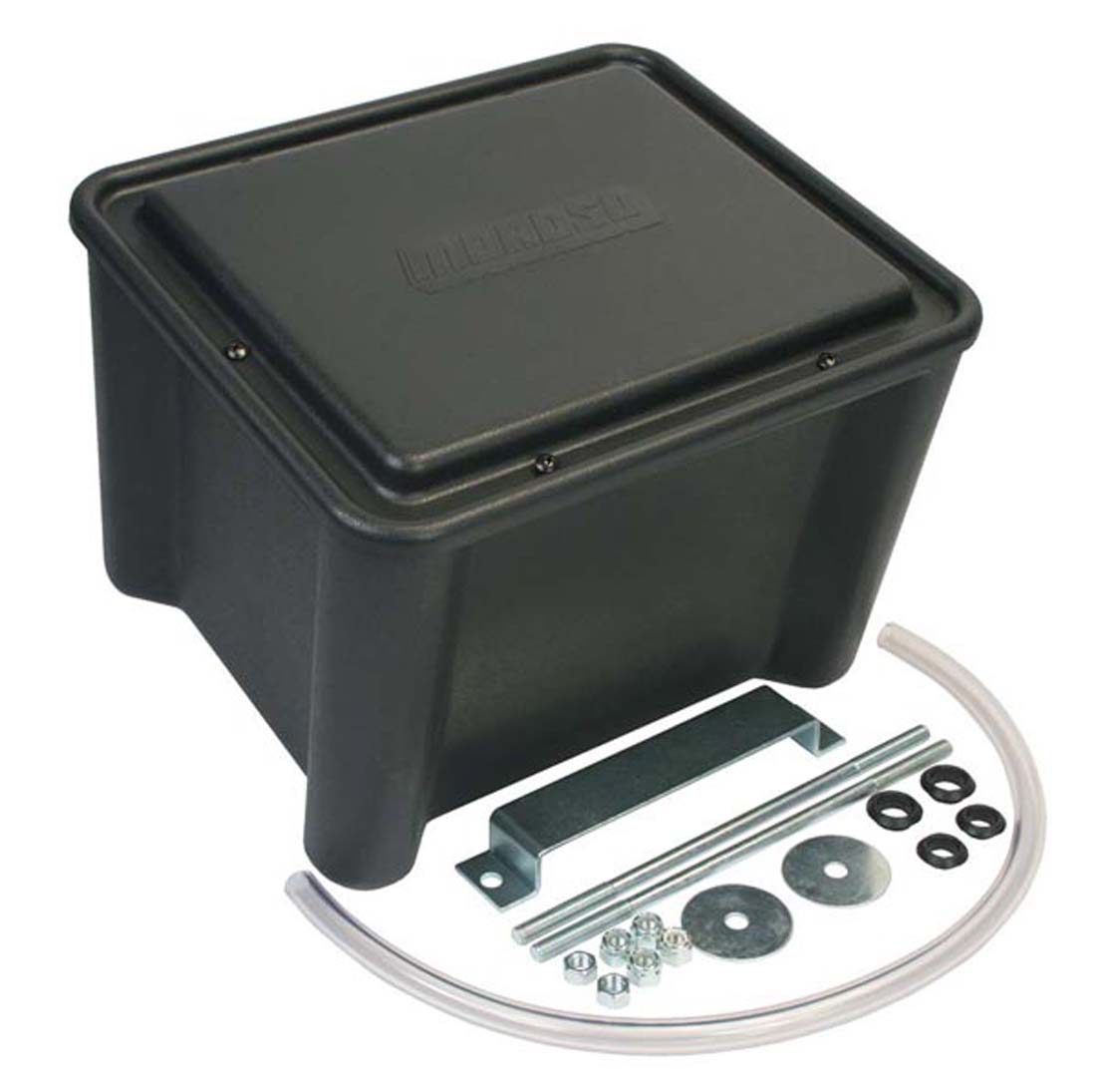 Moroso Battery Box, 13-1/8 in Width, 11-1/8 in Depth, 11-1/8 in Height, Black - 74051