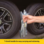 Stromberg Carlson Wheel Chock, Fits Tires Spaced 2 in To 17 in Apart, Pack Of 2 - JBP-T217.2