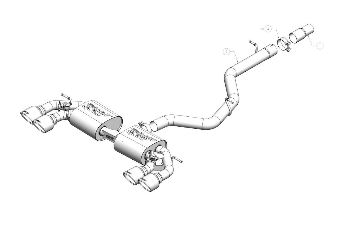 Borla Exhaust System Kit 141029 product image 2