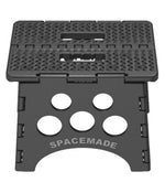 Space Made Step Stool, 12-1/2 in Length x 10-1/4 in Width x 9 in Height, 385 lb Weight Capacity, Black - SS-9