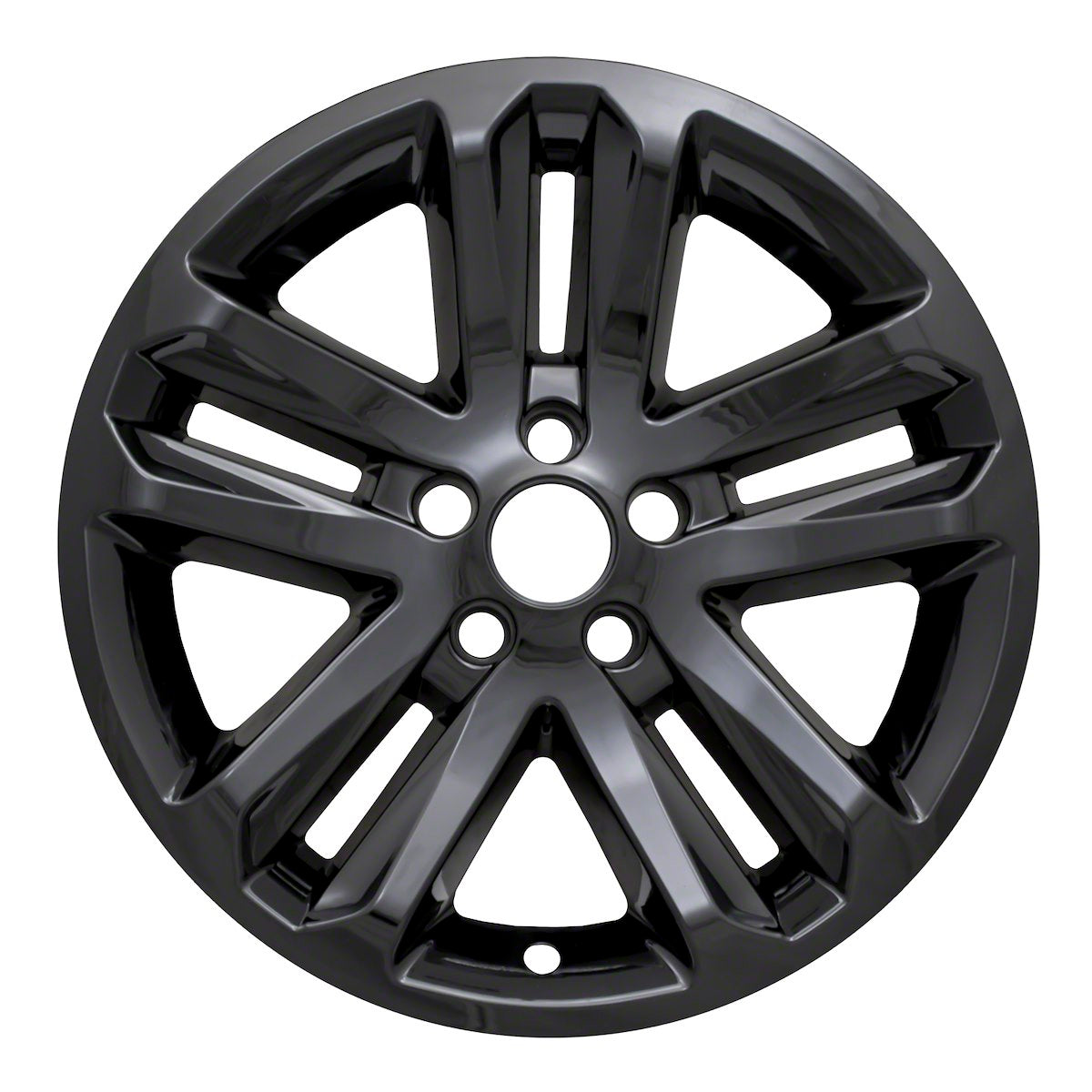 Coast2Coast Wheel Skin, 18 in, 5 Split Spokes, Gloss Black, Set Of 4 - IWCIMP370BLK