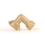 Camco Fresh Water Hose Connector, 90 degree Elbow With Gripper, Brass, Complies With CA and VT Regulations For Brass Content - 22504