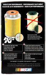 K&N Oil Filter, With 11-17 PSI Relief Valve, With 1 in Removal Nut, 3 in Outside Diameter x 4.781 in Height - HP-2011