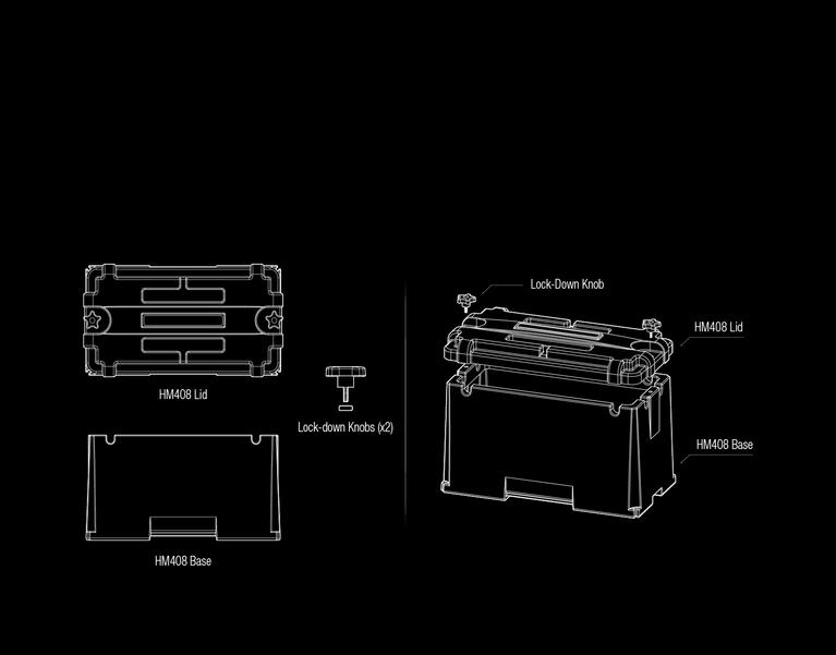 NOCO Battery Box, Fits 4D Group Batteries, Black, Impact Resistant To -40 degree Fahrenheit - HM408