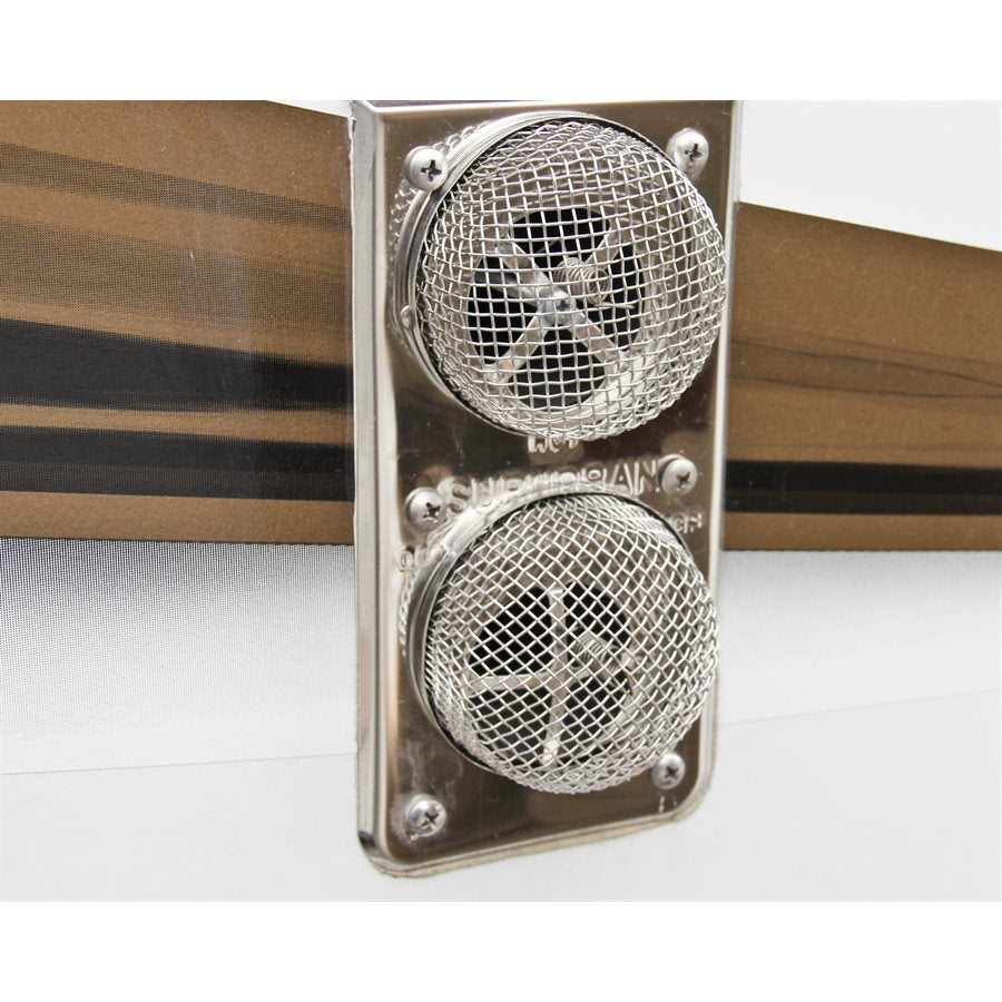 Camco Bug Screen - RV Appliance, 2-7/8 in Diameter x 1-5/16 in Depth, Stainless Steel, Pack Of 2 - 42141