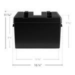 Camco Battery Box for Group 27, 30 and 31 Batteries, Black - 55372