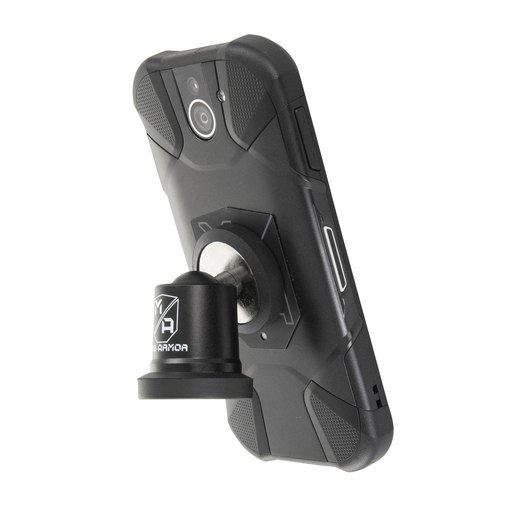 Mob Armor Cell Phone Mount, 90 lb Capacity Magnetic Mount, Black, Billet Aluminum - MOBN-MX-BLK