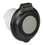 Marinco Power Inlet Port, 30 amp Power, 125 V AC, Black - 304EL-BRV.BLK