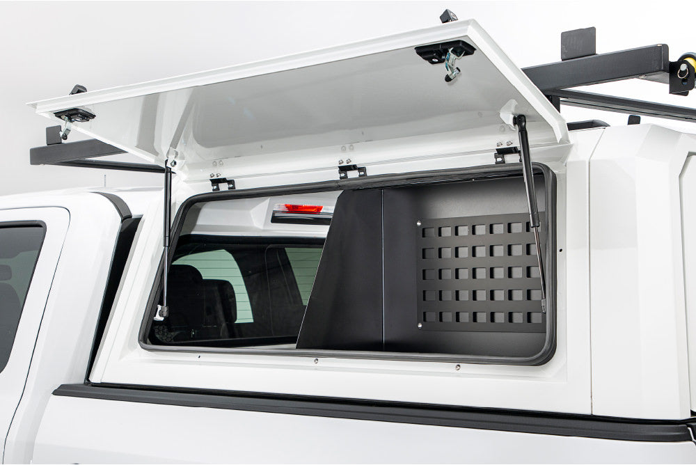 SmartCap Truck Cap, Holds Up To 330 lb When Moving And 770 lb When Parked, Gloss White, Stainless Steel - EC1313-WH