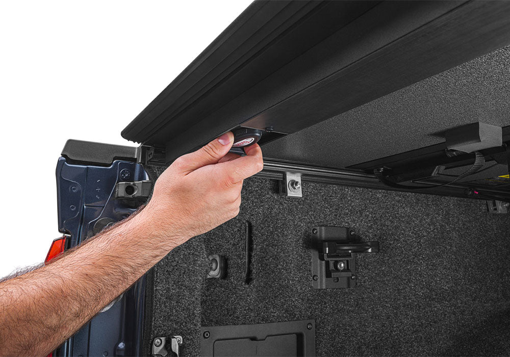 Extang Tonneau Cover, 2 Folds/3 Panels, Textured Powder Coated Matte Black, Aluminum - 80456