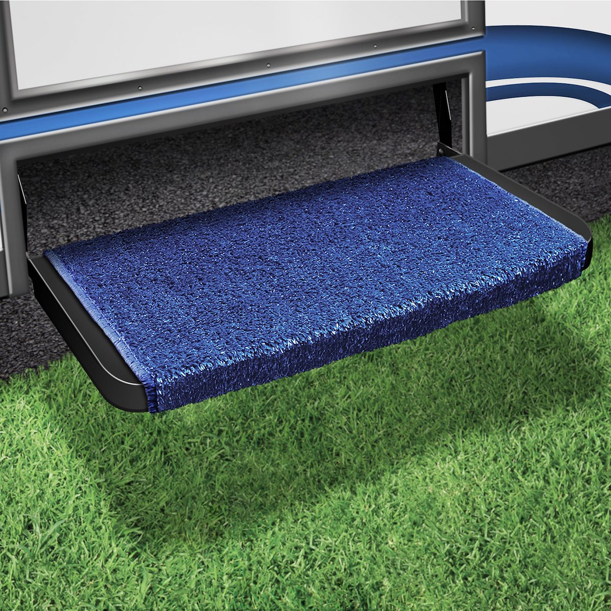 Prestofit Entry Step Rug, 20 in Width, Imperial Blue - 2-1071