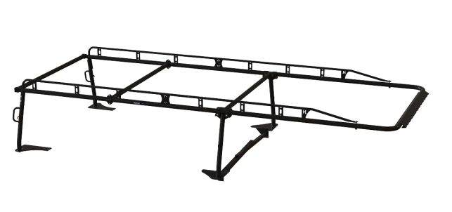Holman Ladder Rack, 1700 lb Capacity, 24 in Height, Black - 2FCS8E