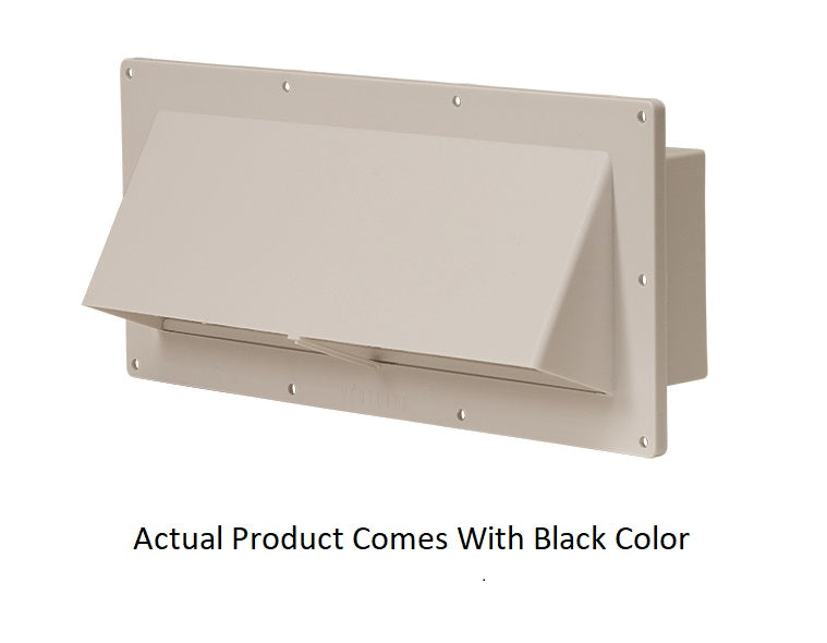 Ventline Stove Vent Hood Exhaust Outlet, Non Louvered Locking, 9/16 in Collar Opening, Black - BV2250-05R