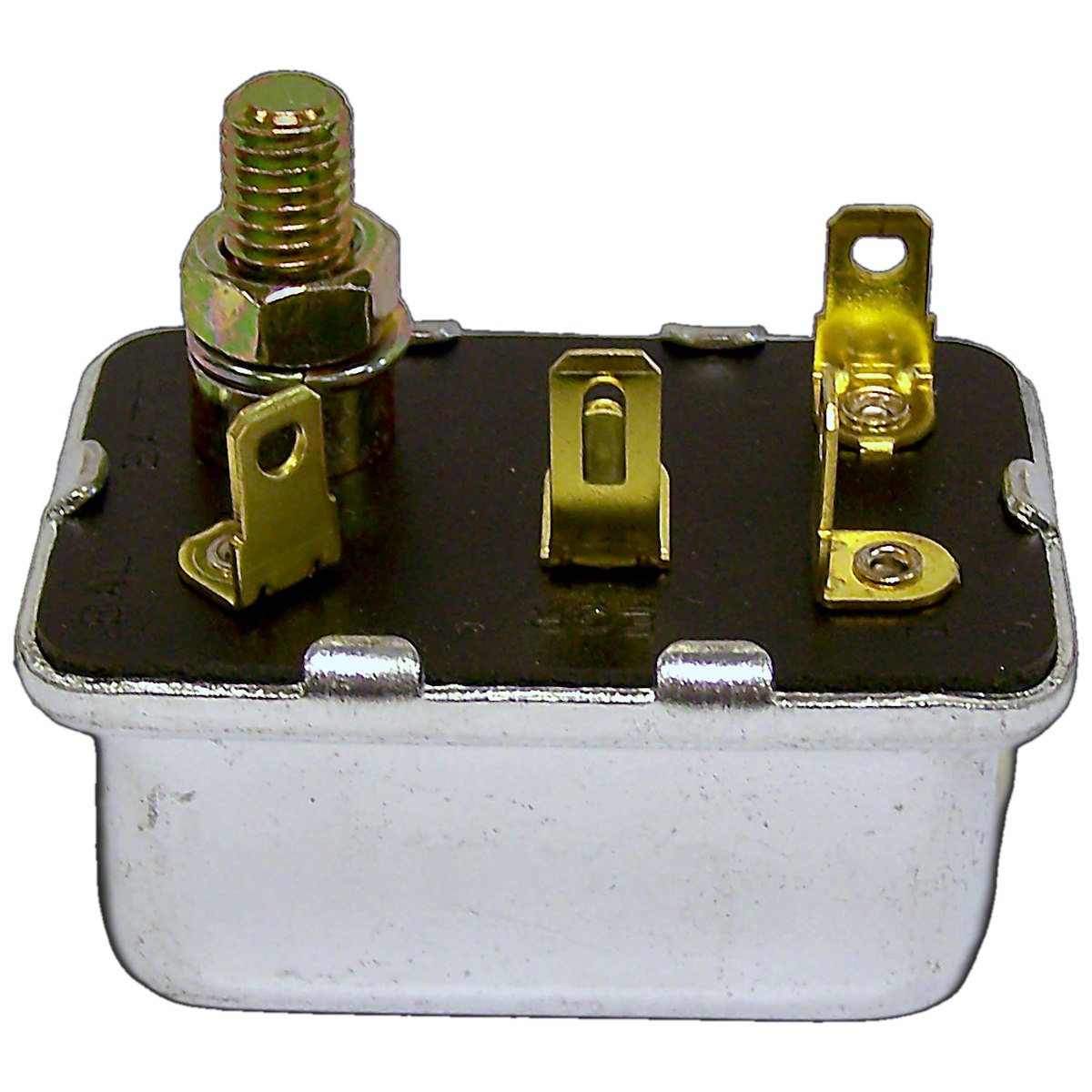 Crown Automotive Starter Relay, Black/Silver, 4 Spade Terminals And 1 Threaded Post - 33003934