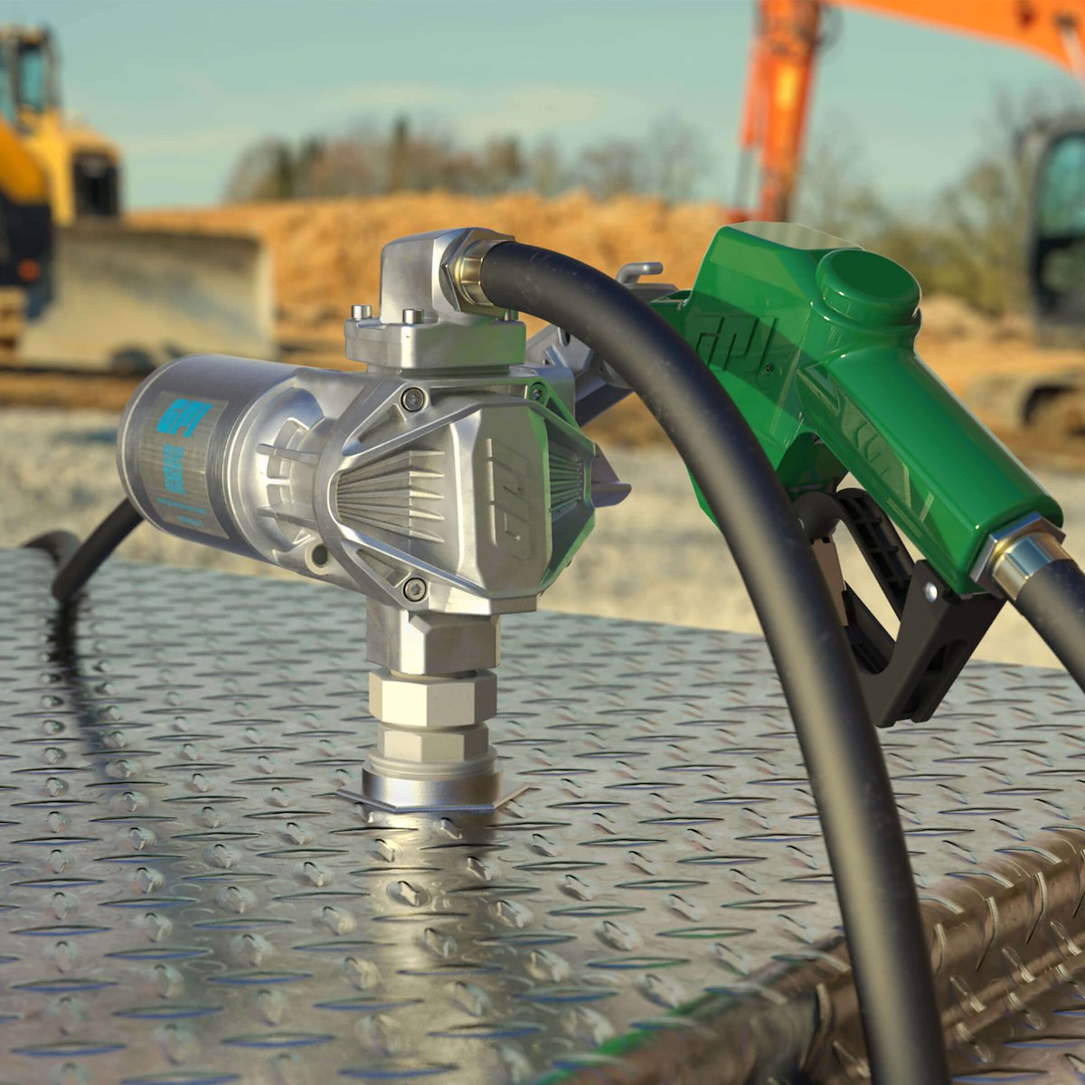 GPI Liquid Transfer Tank Pump, G20 Series, 12 V DC, 20 gal Per Minute - 162000-03