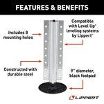 Lippert Leveling Jack, 8000 lb Capacity - 3728923
