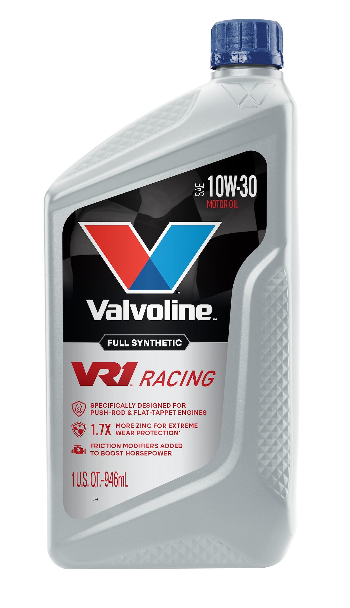Valvoline Oil, VR1 Racing Oil, SAE 10W30, 1 qt Bottle, Case Of 6 - 679083