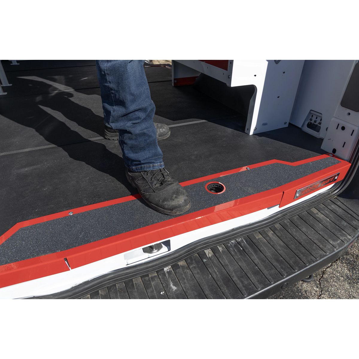 Weather Guard Cargo Area Liner, Black, Rubber With Aluminum Red Sills - RFFT48E-5-01