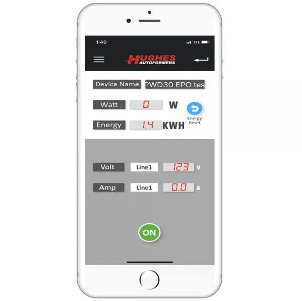 Hughes Auto Surge Protector, 2400 Joules Of Advanced Surge Protection, 30 amp, Bluetooth Connectivity - PWD30-EPO