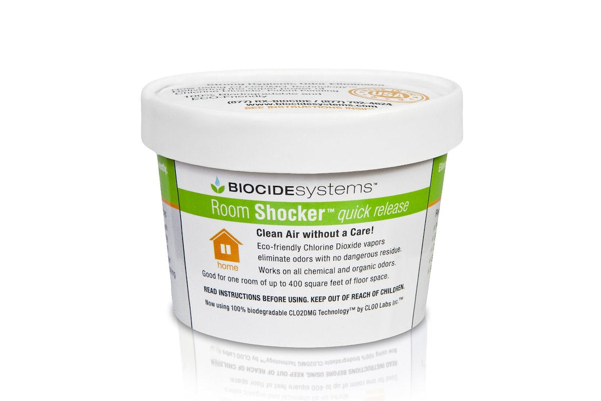Biocide Systems Odor Absorber, Chlorine Dioxide Vapors Services Up To 400 Square ft Floor Space, Case Of 6 - 3220-6