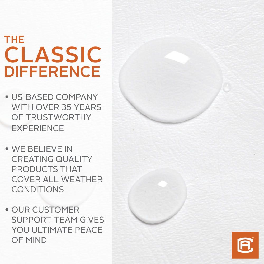 Classic Accessories Tire Cover, For 30 in To 33 in Wheel Diameter/9 in Tire Width, Snow White, Pack Of 2 - 76260