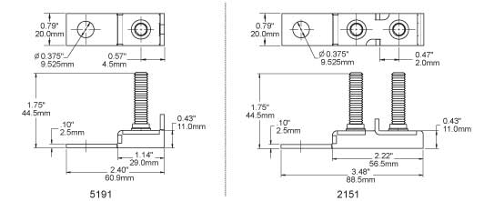 Blue Sea Fuse Block, 58 V DC, 300 amp, With Protective Cover/8 Write-On Circuit Labels - 5191-BSS