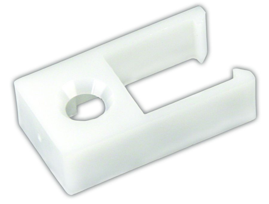 JR Products Window Curtain Track End Stop, White, Set of 2 - 81385
