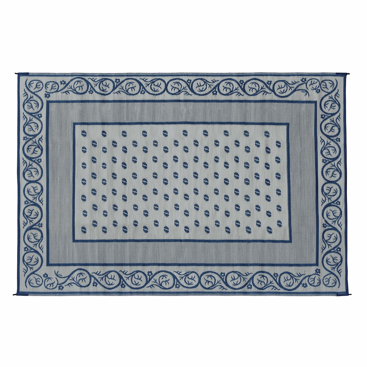 Faulkner Patio Mat, 9 ft Length x 6 ft Width, Blue - 48698