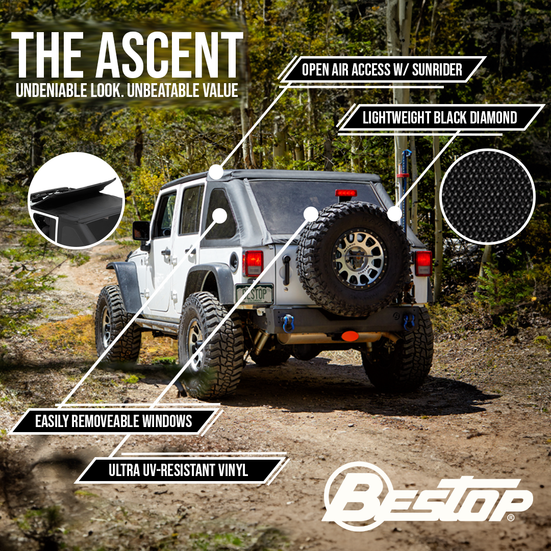 Bestop Soft Top, Black Diamond - 56825-35