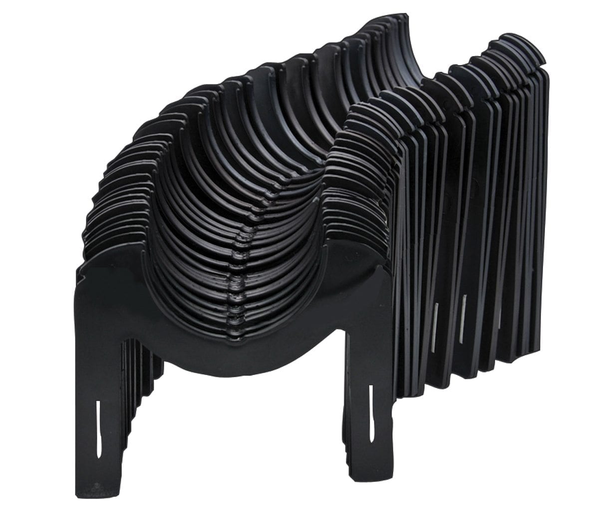 Valterra Sewer Hose Support, 15 ft Length, 4-1/2 in Sewer End Height x 7-1/4 in RV End Height, Black - S1500
