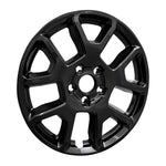 Coast2Coast Wheel Skin, 17 in, 5 V Spokes, Gloss Black, Set Of 4 - IWCIMP443BLK