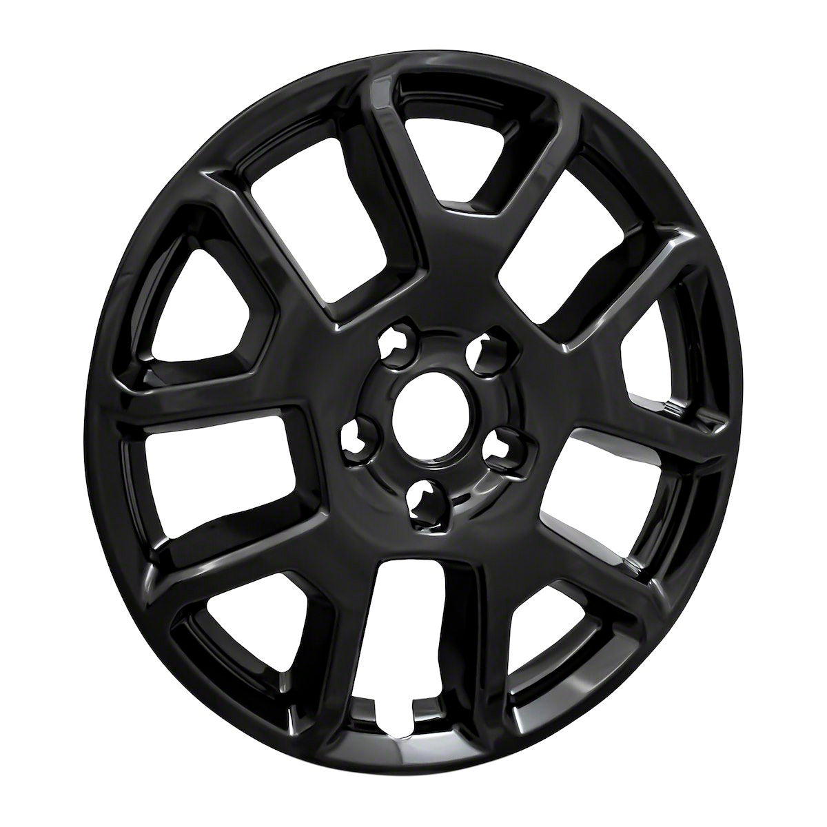 Coast2Coast Wheel Skin, 17 in, 5 V Spokes, Gloss Black, Set Of 4 - IWCIMP443BLK