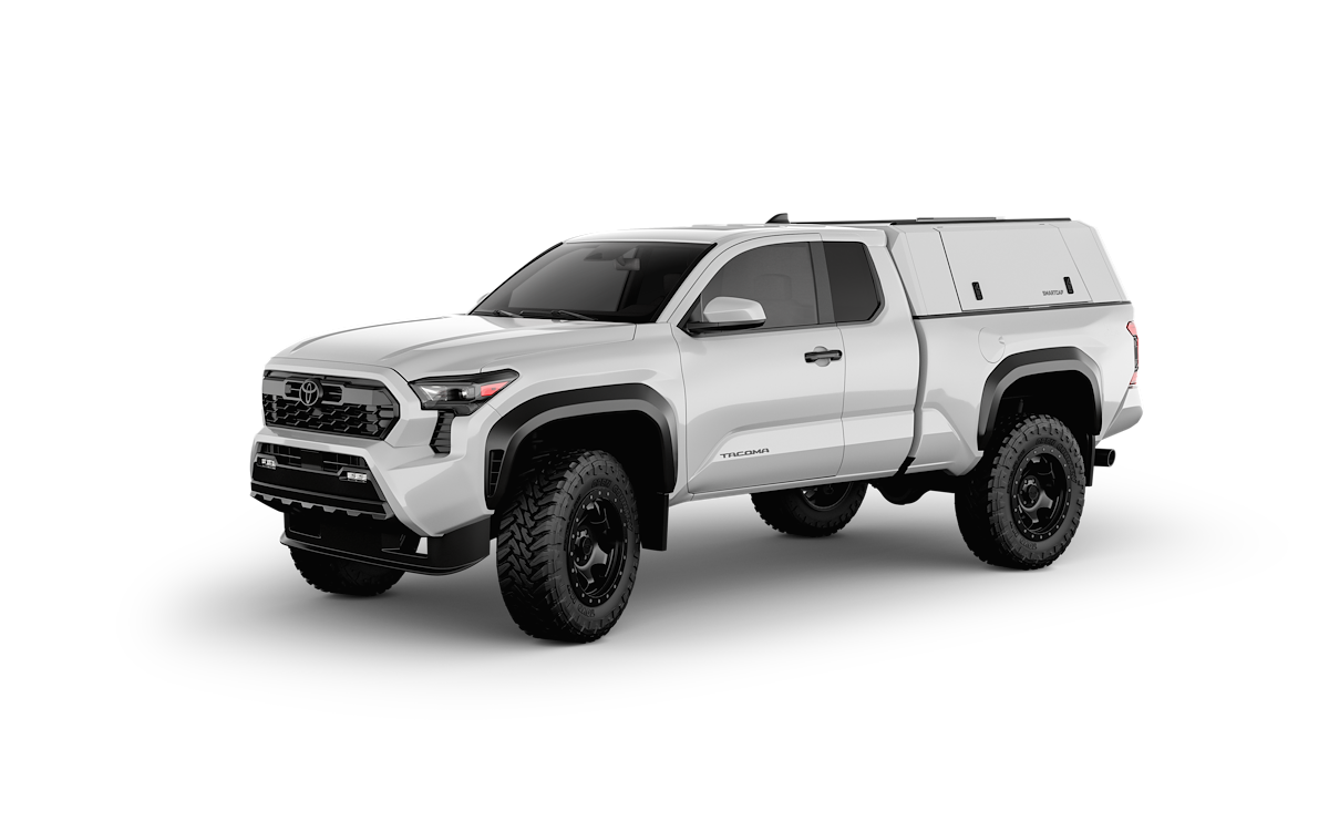 SmartCap Truck Cap, Holds Up To 330 lb When Moving And 770 lb When Parked, Gloss White, Stainless Steel - EC1313-WH