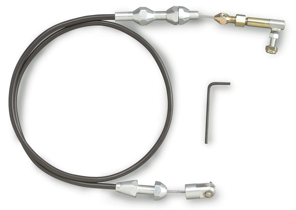 Lokar Throttle Cable, Black Housing, 24 in - TC-1000U