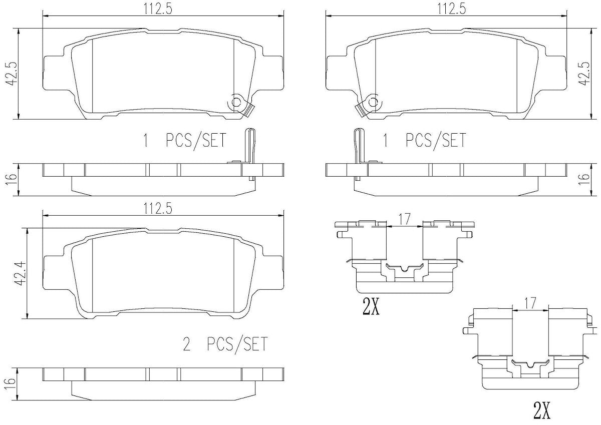 Brembo Brake Pads P83056N product image 4