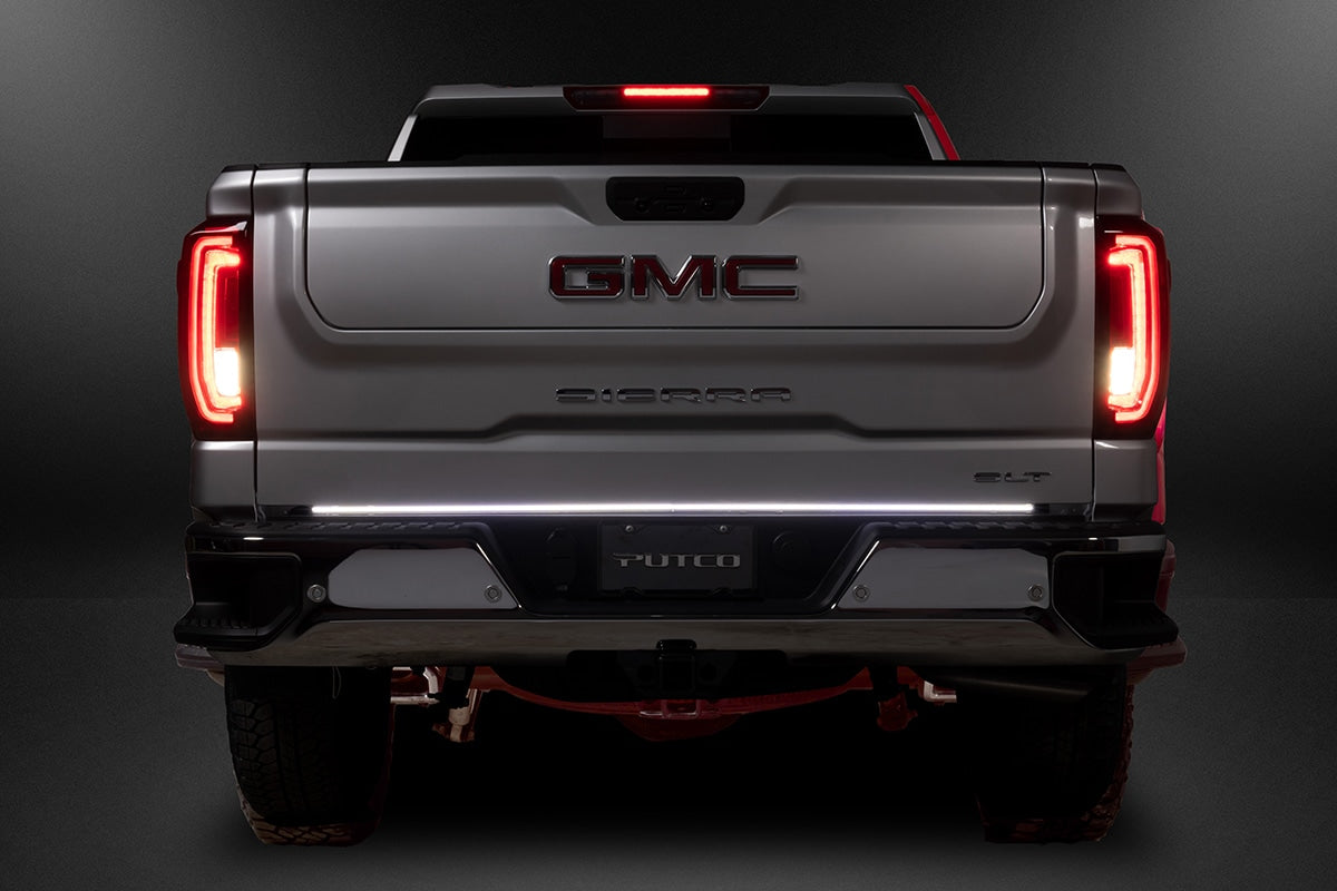 Putco Tailgate Light, 60 in Flexible Light Bar, Red Brake/Red Running/Red Turn Signals/White Reverse, LED Bulb - 9203060-25