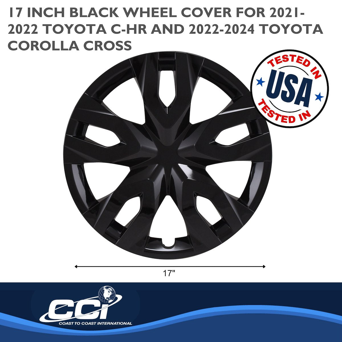 Coast2Coast Universal Wheel Covers IWC55617BLK product image 3