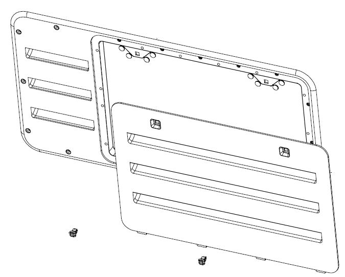 Thetford/ Norcold Refrigerator Vent, Replacement For Norcold 2118 Series Refrigerators, Black - 50806