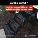 Lippert Entry Step, Series 25, 24 in Tread Width x 9 in Depth, With 8 in Rise - 365837