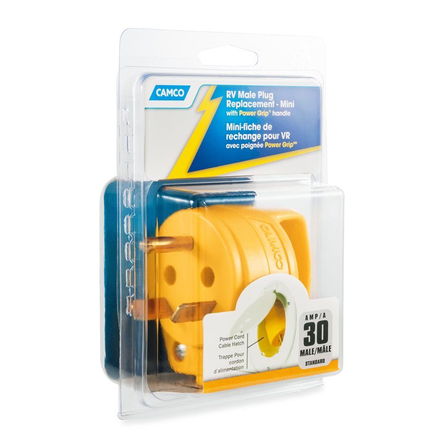 Camco Power Cord Plug End, 30 amp, TT-30P - 55283