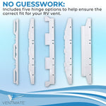 Ventmate Roof Vent Lid, For 14 in x 14 in Vents, White - 69177